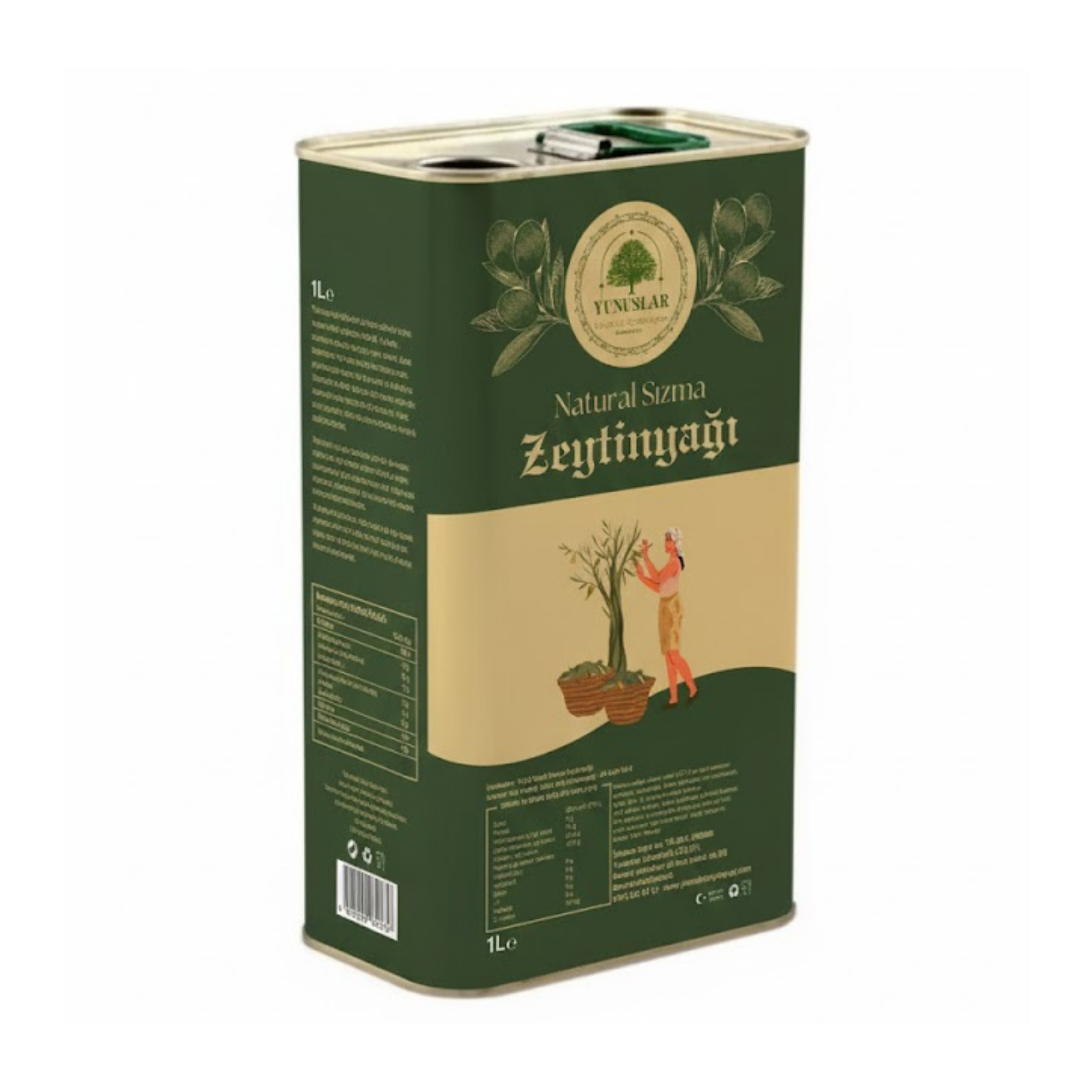 Natural Sızma Zeytinyağı 1 LT - Soğuk Sıkım 0.5 Asit